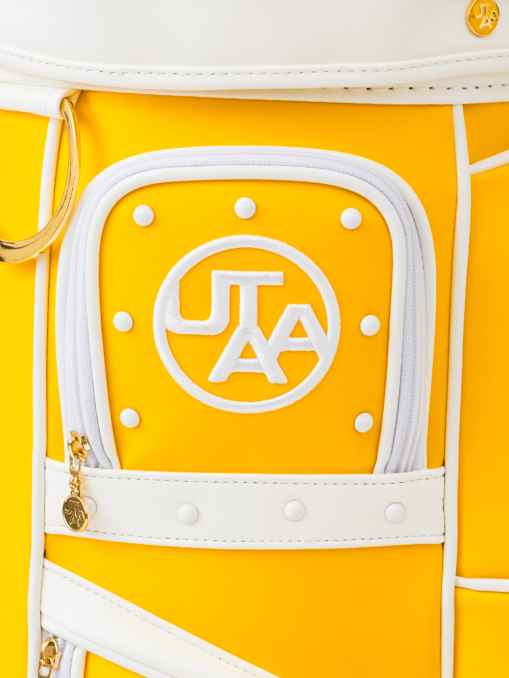 UTAA エンブレムCubicカラースタッドキャディバッグ イエロー : Women's