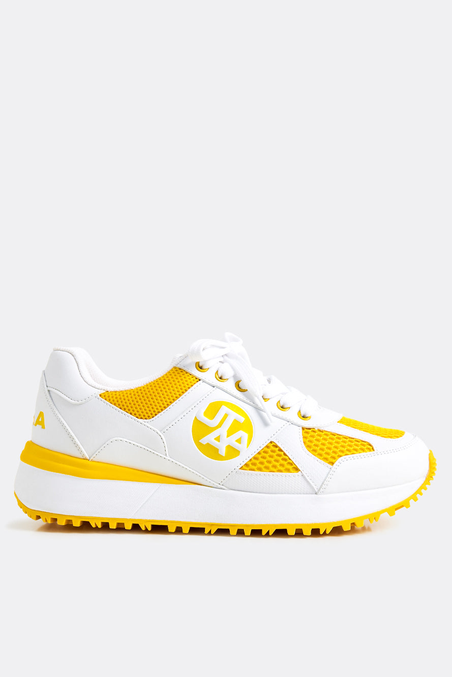 UTAA メッシュミックスプラットフォームスパイクレスゴルフシューズ : Women's YE 1