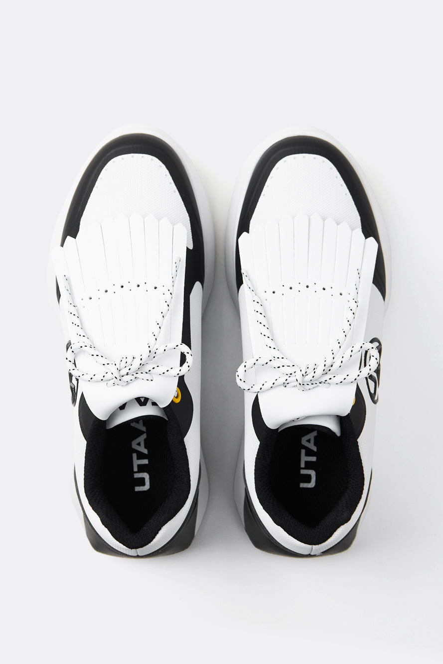 ウォーターカラー ミックス ダービー キルティ スニーカー：レディース