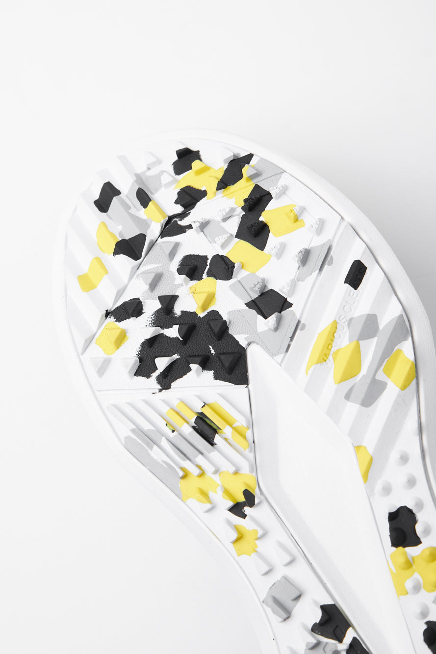 ウォーターカラー ミックス ダービー キルティ スニーカー：レディース