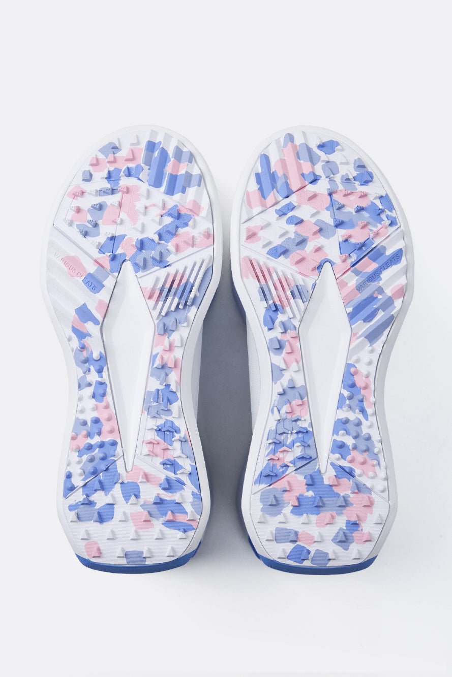 ウォーターカラー ミックス ダービー キルティ スニーカー：レディース