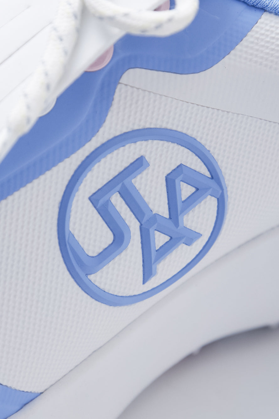 ウォーターカラー ミックス ダービー キルティ スニーカー：レディース