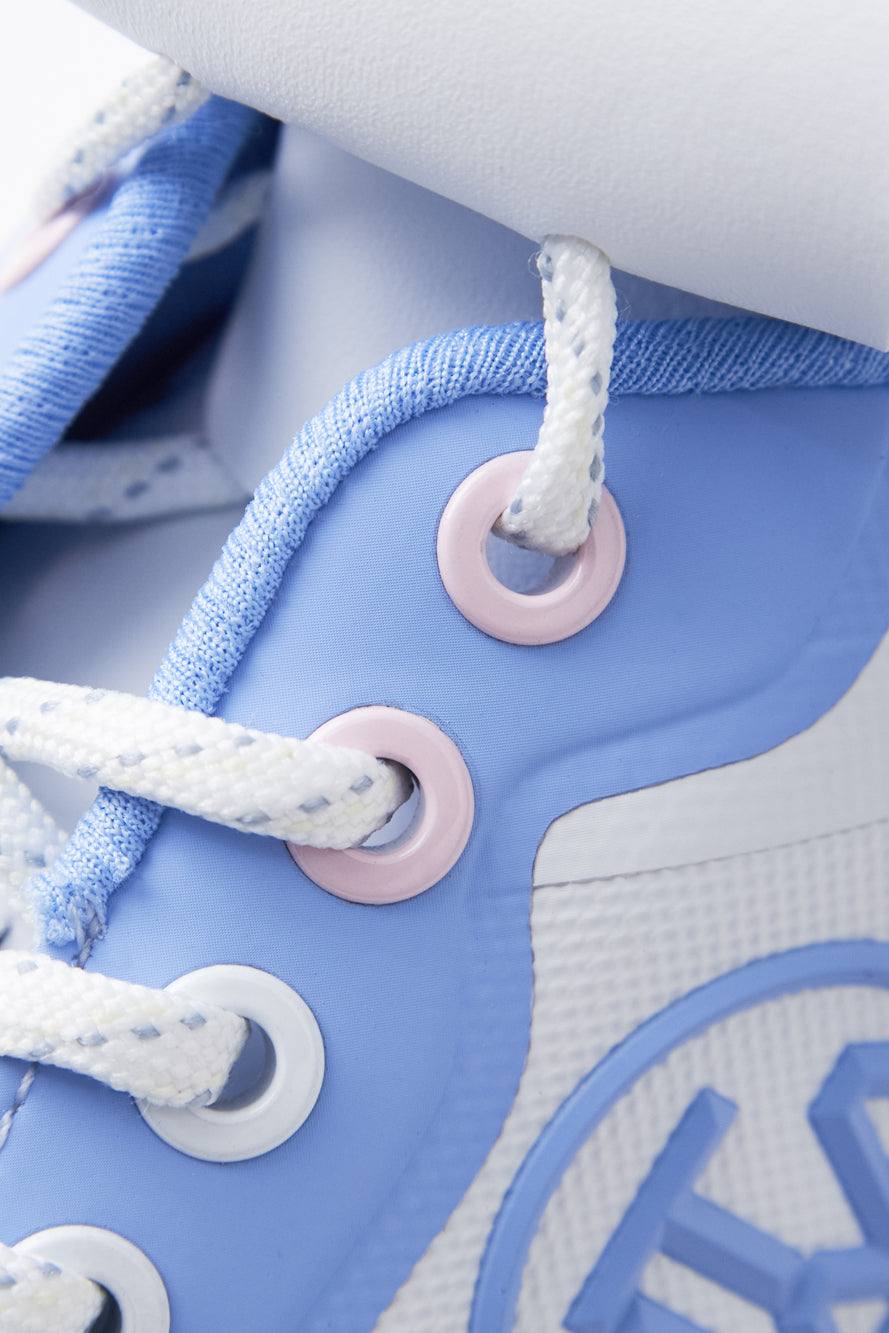 ウォーターカラー ミックス ダービー キルティ スニーカー：レディース