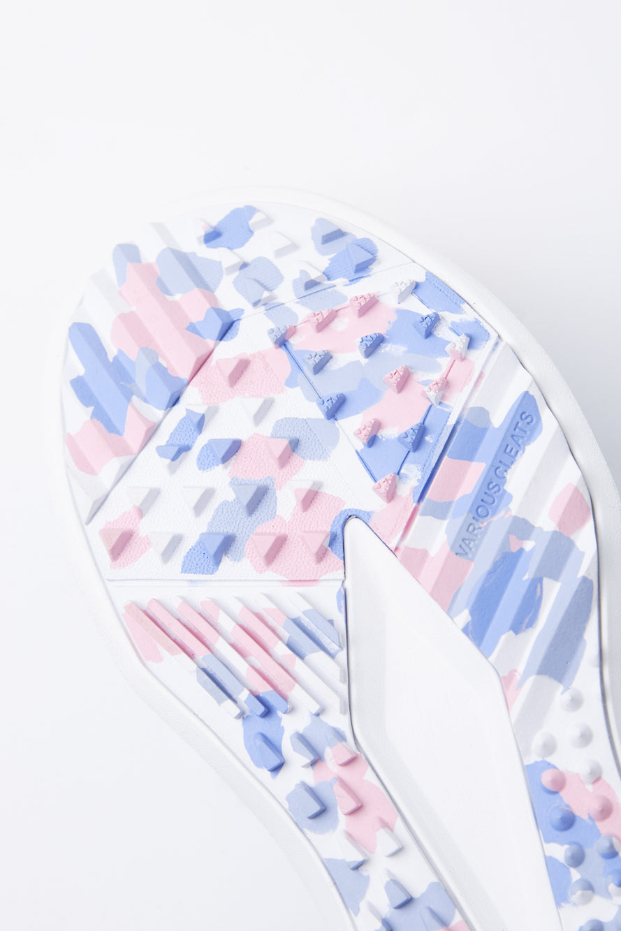 ウォーターカラー ミックス ダービー キルティ スニーカー：レディース