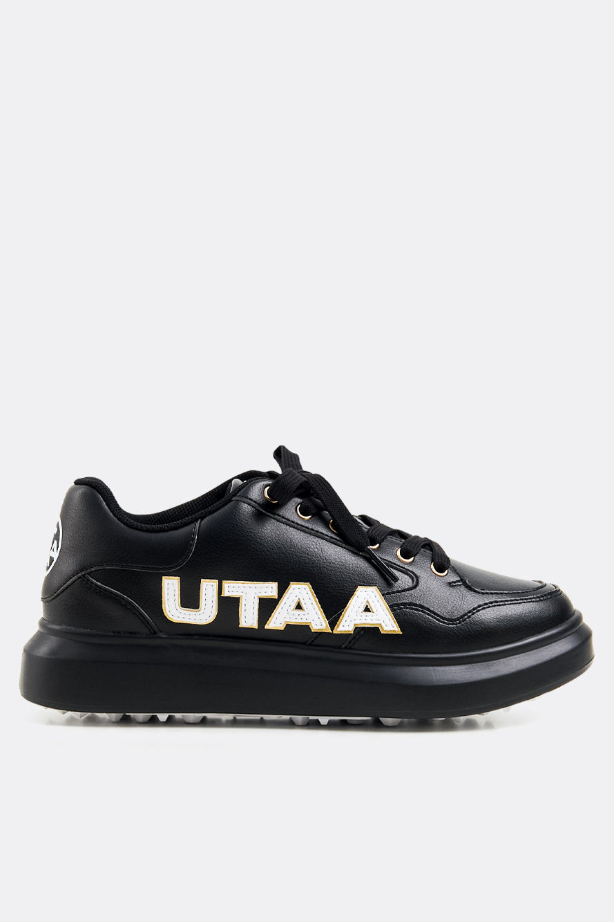 UTAA ギルトボールドロゴプラットフォームスニーカー ブラック