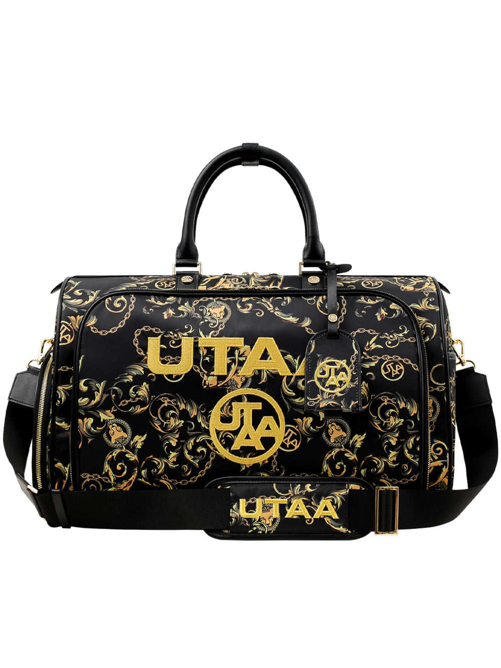 パンサーチェーンゴールデンバロックボストンバッグ