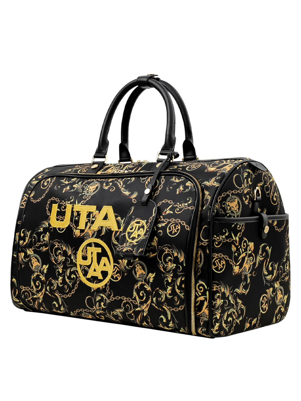 パンサーチェーンゴールデンバロックボストンバッグ