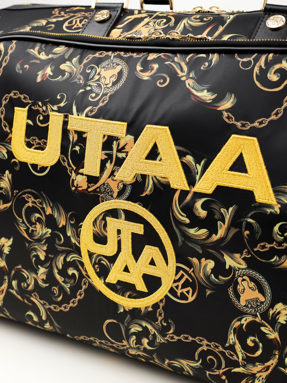 パンサーチェーンゴールデンバロックボストンバッグ