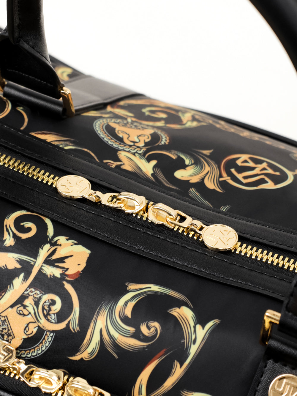 パンサーチェーンゴールデンバロックボストンバッグ