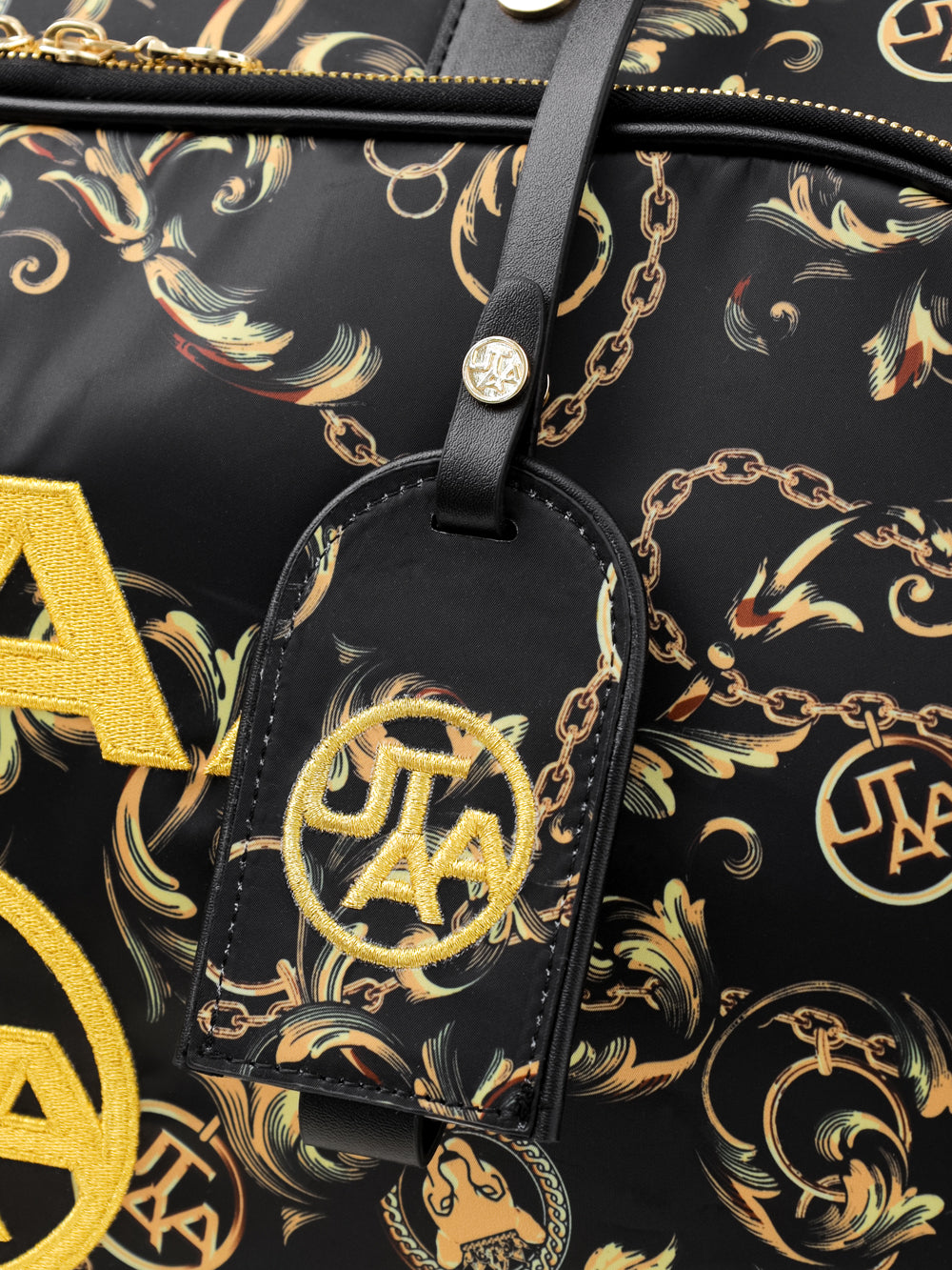 パンサーチェーンゴールデンバロックボストンバッグ