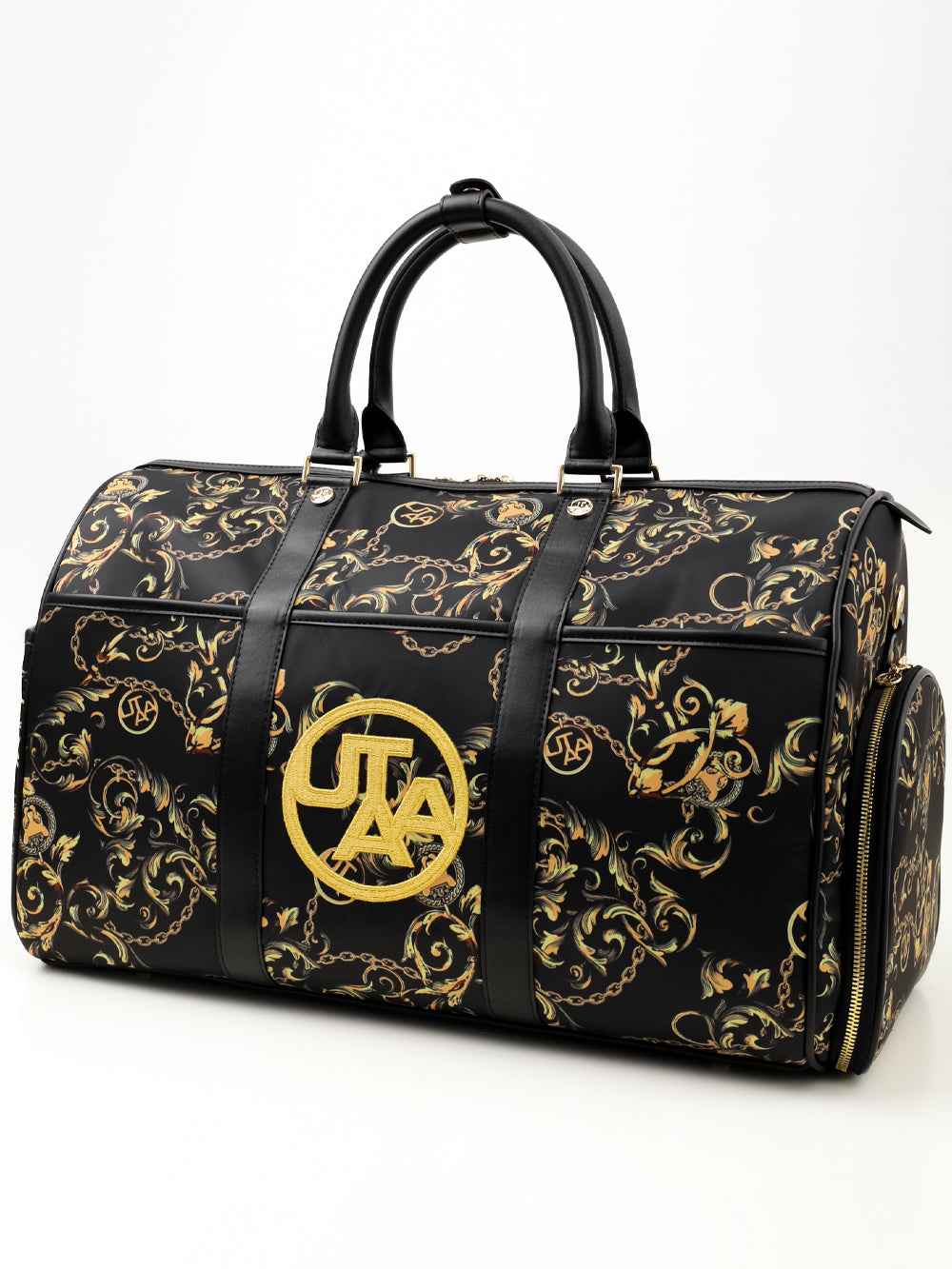 パンサーチェーンゴールデンバロックボストンバッグ