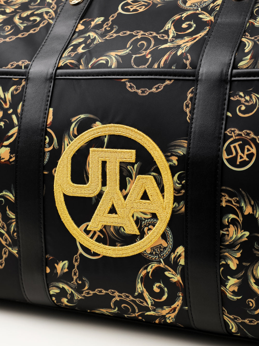 パンサーチェーンゴールデンバロックボストンバッグ