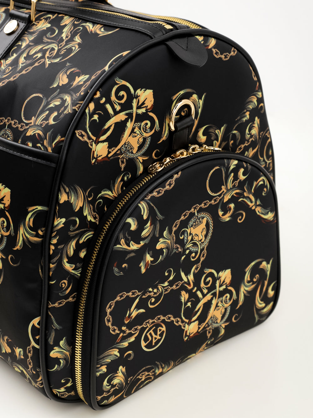 パンサーチェーンゴールデンバロックボストンバッグ