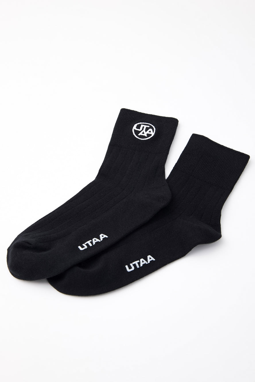 UTAA チャンプシンボルベーシックソックス ブラック