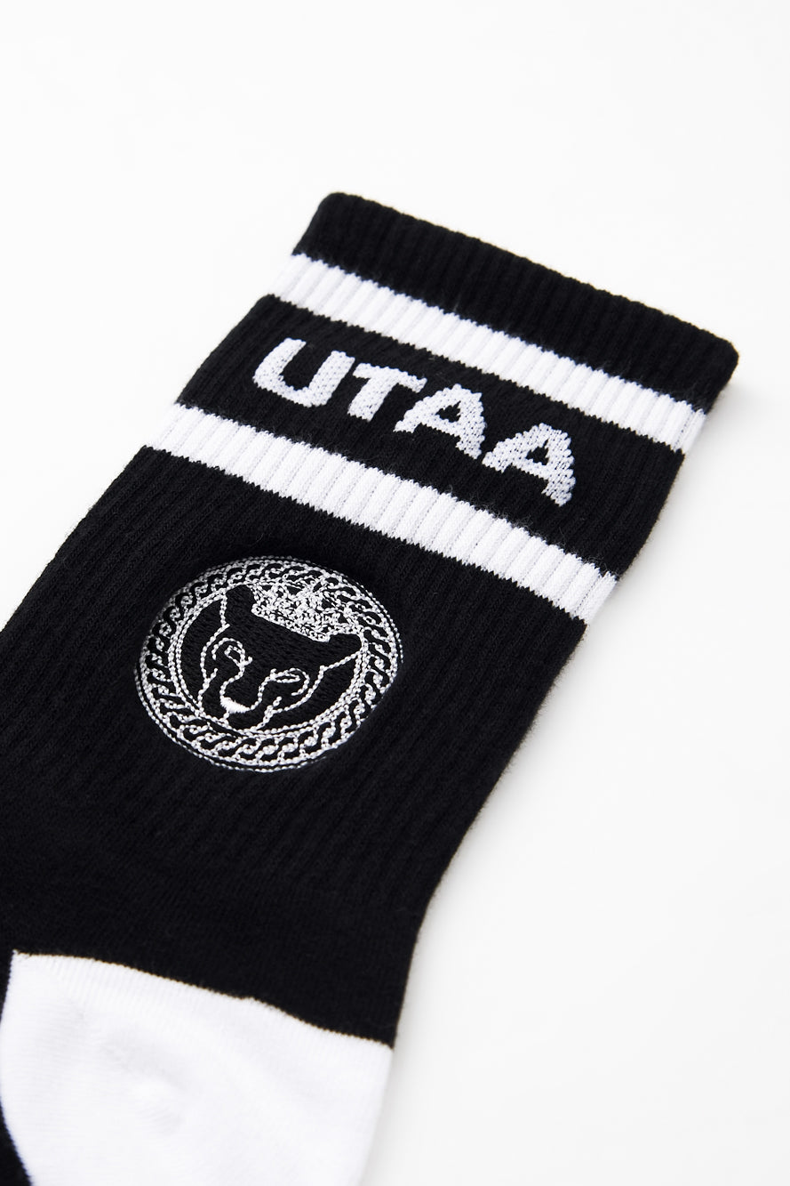 UTAA リングパンサーラインカラーソックス ブラック