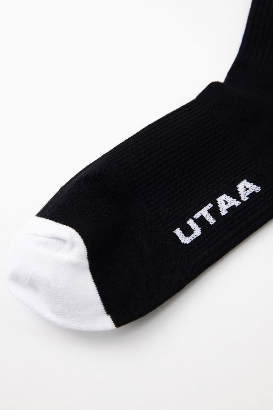 UTAA リングパンサーラインカラーソックス ブラック