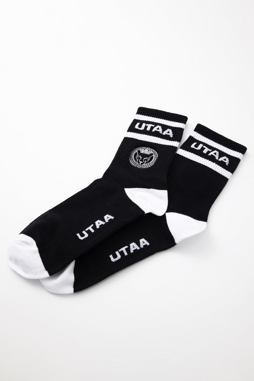 UTAA リングパンサーラインカラーソックス ブラック