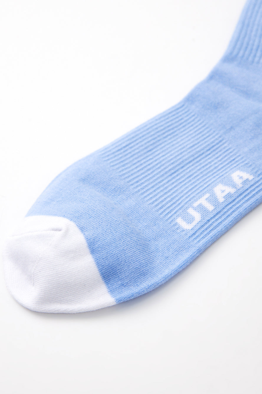 UTAA リングパンサーラインカラーソックス スカイブルー