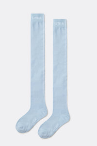 UTAA MutedShadeカラーラインオーバーKneeソックス : Women's