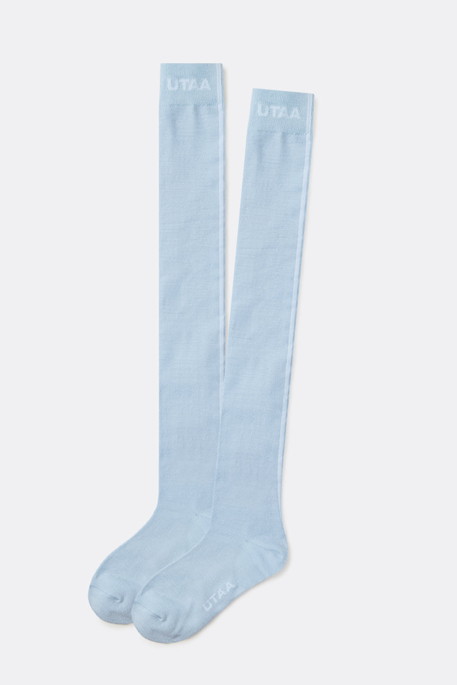 UTAA MutedShadeカラーラインオーバーKneeソックス : Women's