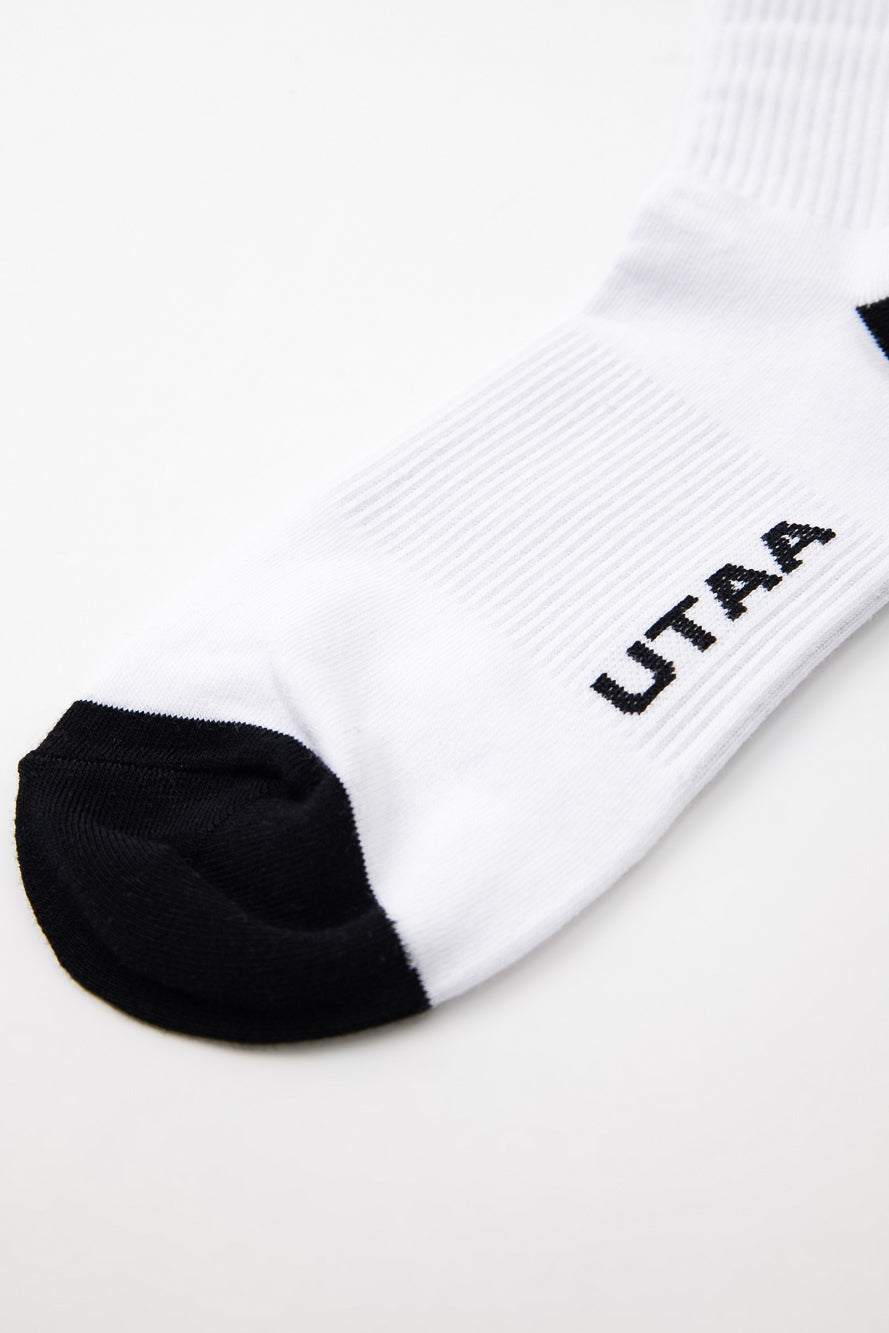 UTAA リングパンサーラインカラーニーソックス ホワイト