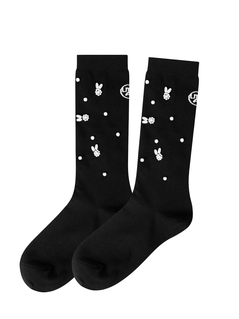 ラビットパールグリッターソックス : レディース