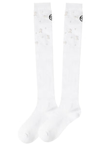 UTAA RabbitパールGlintKneeソックス ホワイト : Women's