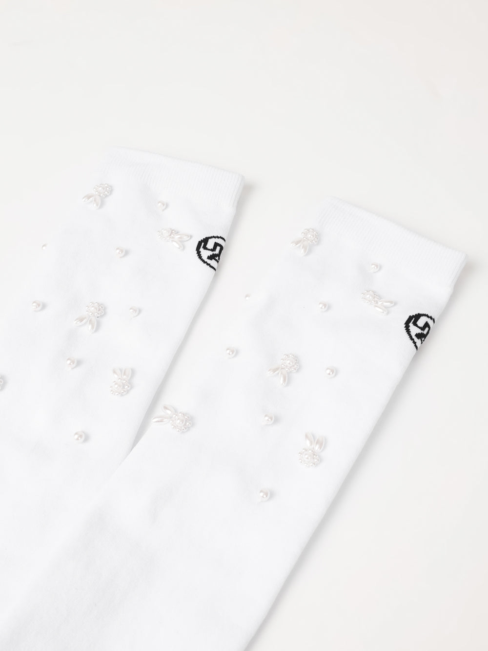UTAA RabbitパールGlintKneeソックス ホワイト : Women's