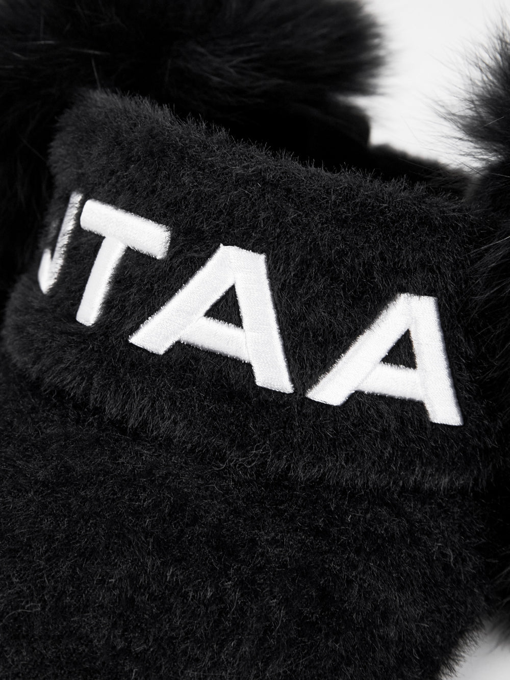 UTAA モノロゴFoxファーバイザー ブラック : Women's
