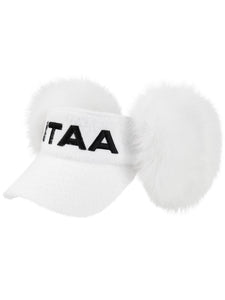 UTAA モノロゴFoxファーバイザー ホワイト : Women's