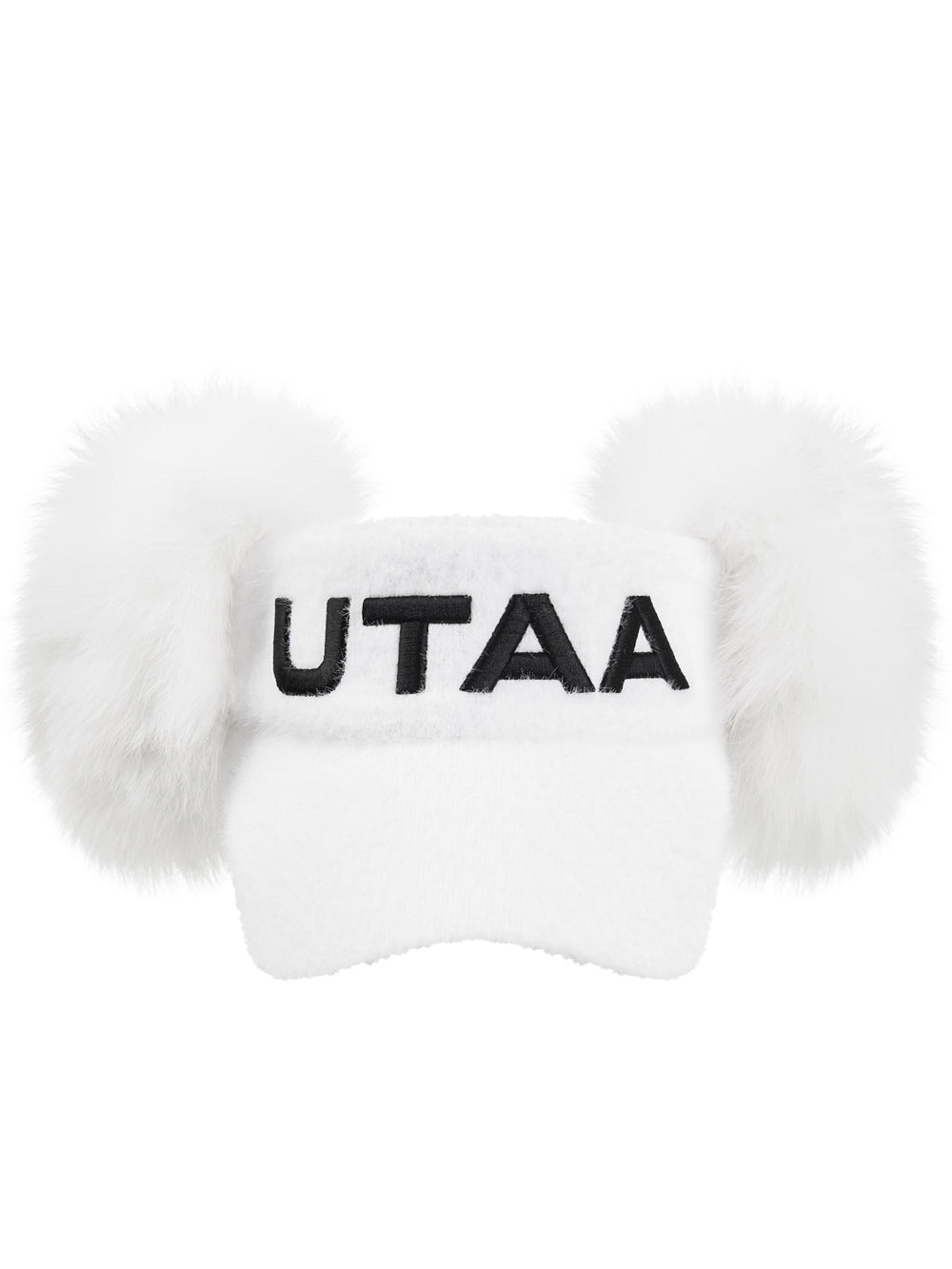 UTAA モノロゴFoxファーバイザー ホワイト : Women's