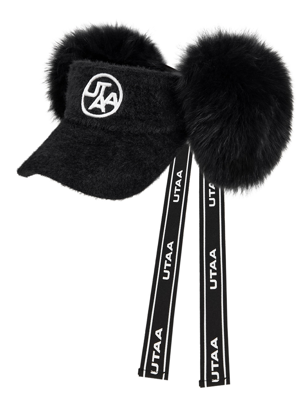 エンブレムフォックスファーリボンバイザー