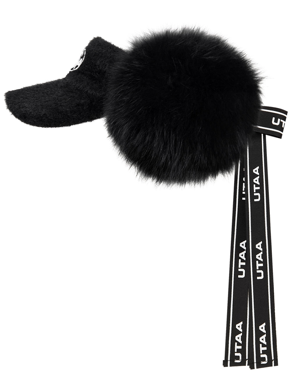 エンブレムフォックスファーリボンバイザー