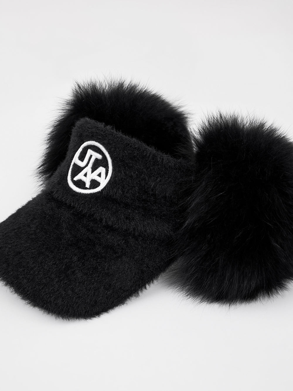 エンブレムフォックスファーリボンバイザー