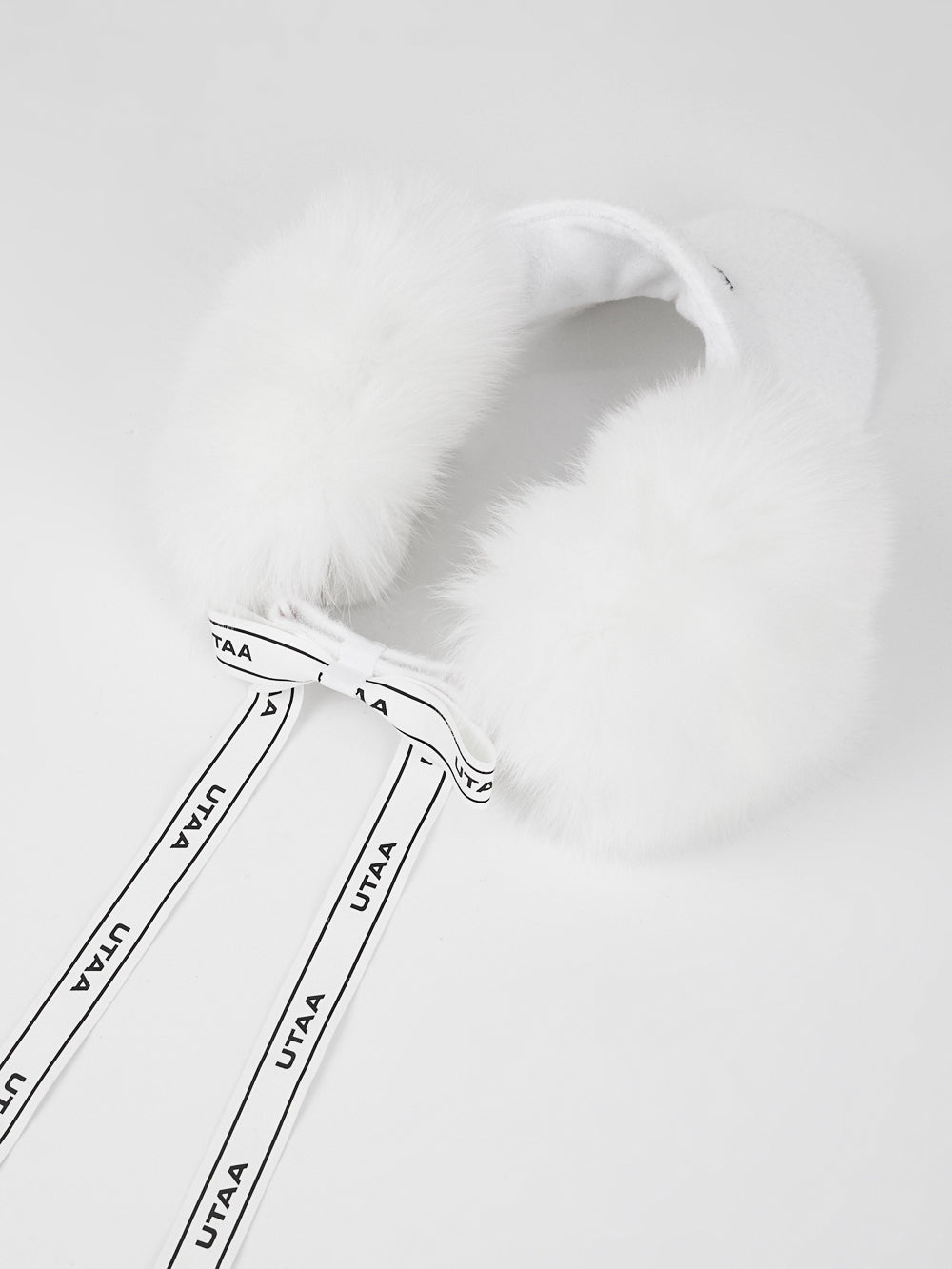 エンブレムフォックスファーリボンバイザー