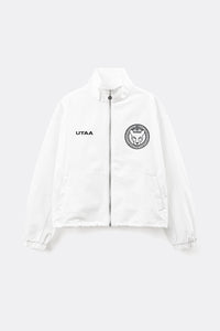 UTAA パンサーエンブレムウィンドブレーカージャンパー ホワイト : Women's