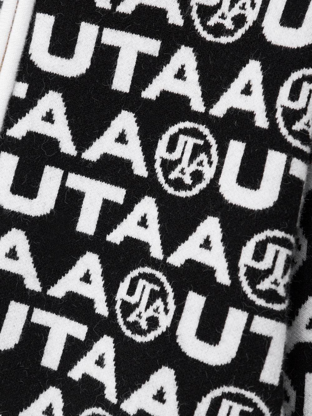 UTAA TypoブロックニットZip-upジャンパー ブラック : Women's