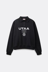 UTAA LaurelシンボルエンブレムPKスリーブ ブラック : Women's