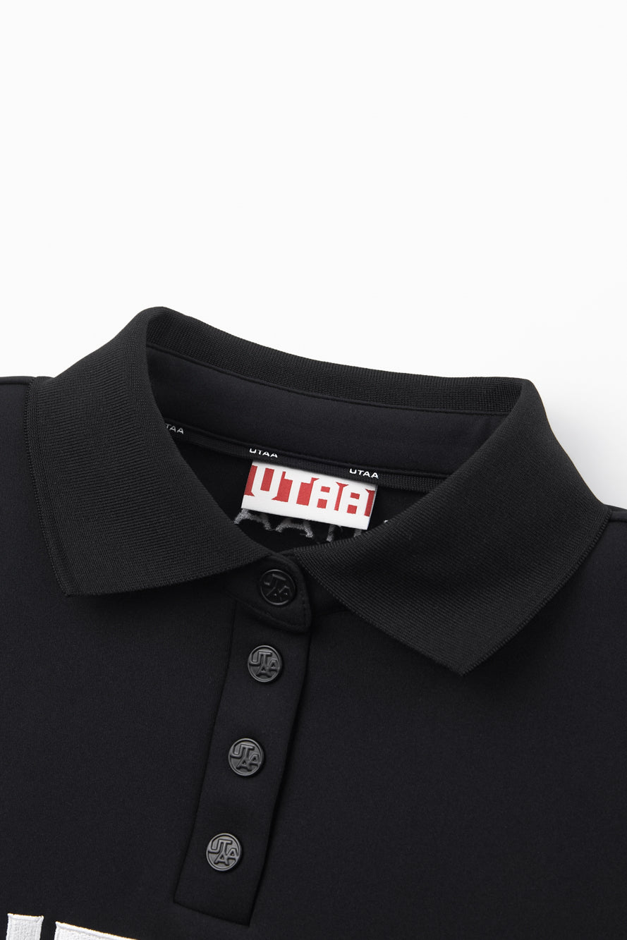 UTAA LaurelシンボルエンブレムPKスリーブ ブラック : Men's