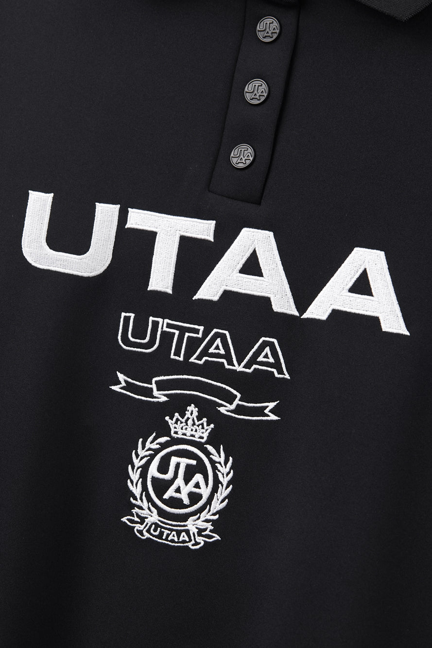 UTAA LaurelシンボルエンブレムPKスリーブ ブラック : Men's