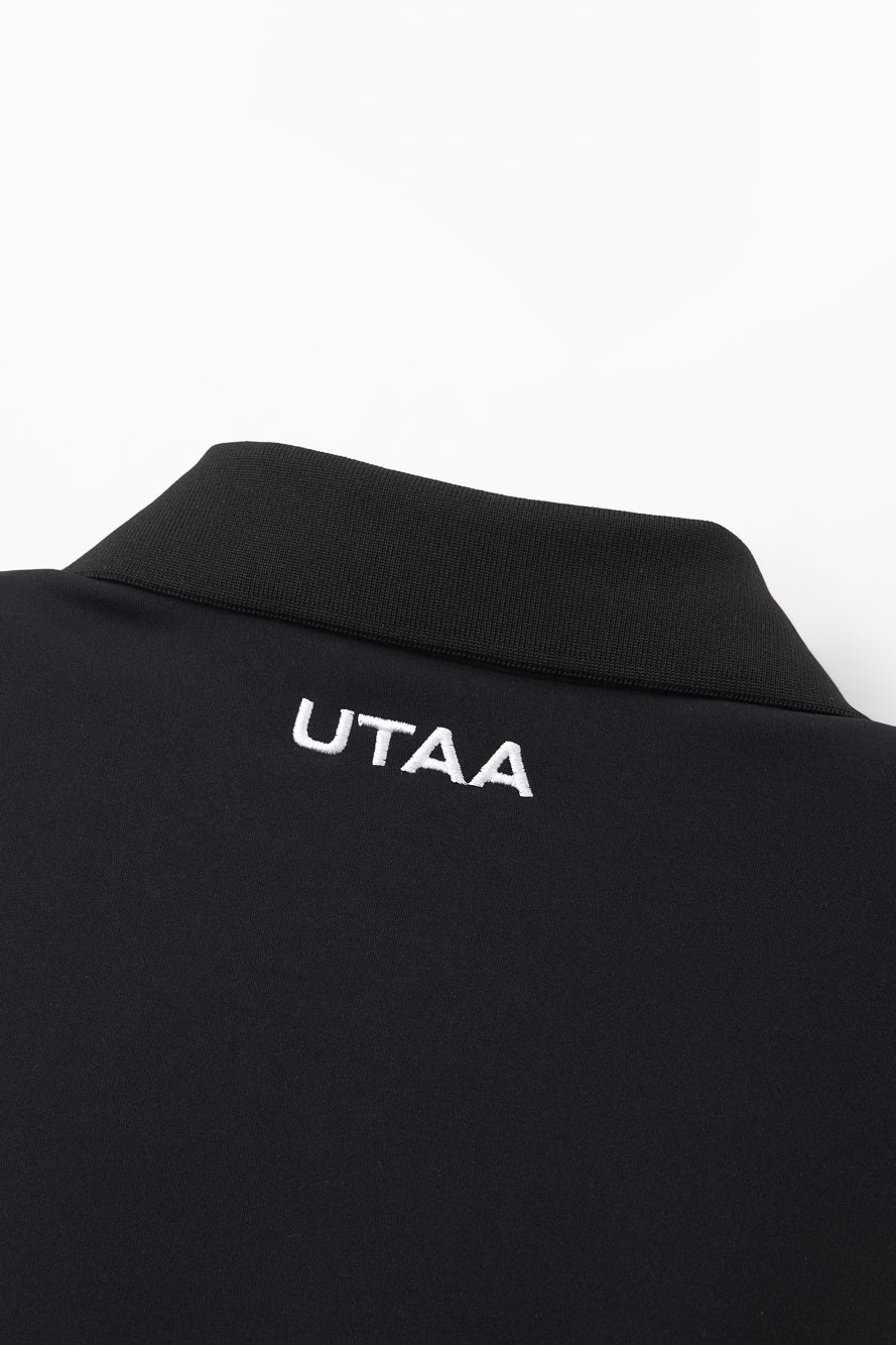 UTAA LaurelシンボルエンブレムPKスリーブ ブラック : Men's