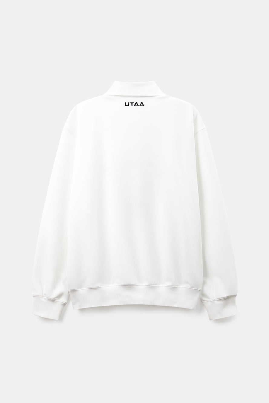 UTAA LaurelシンボルエンブレムPKスリーブ ホワイト : Men's