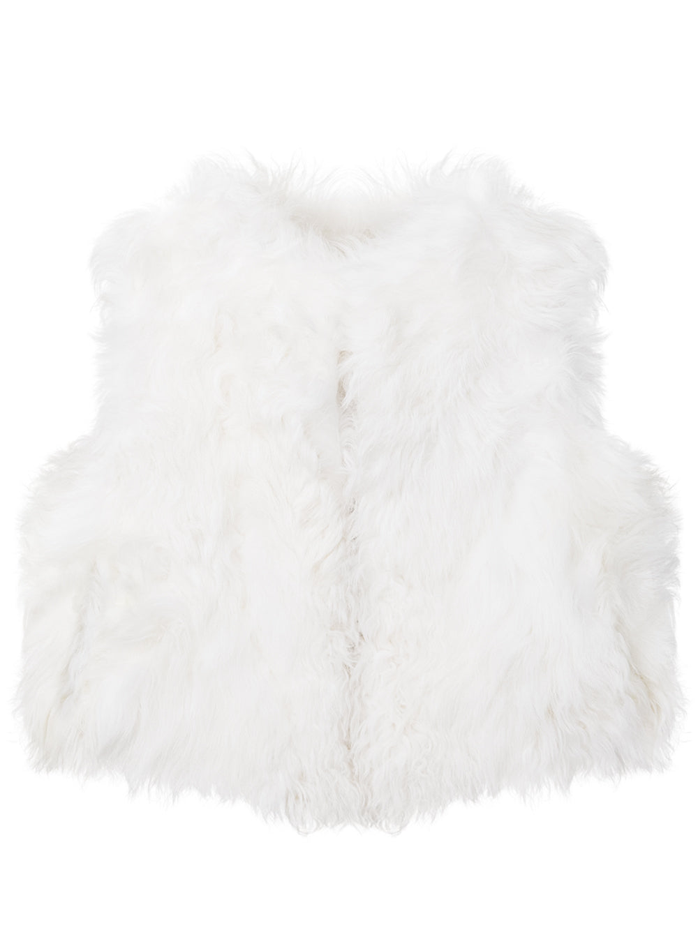 アングル キルト リバーシブル ファー ベスト