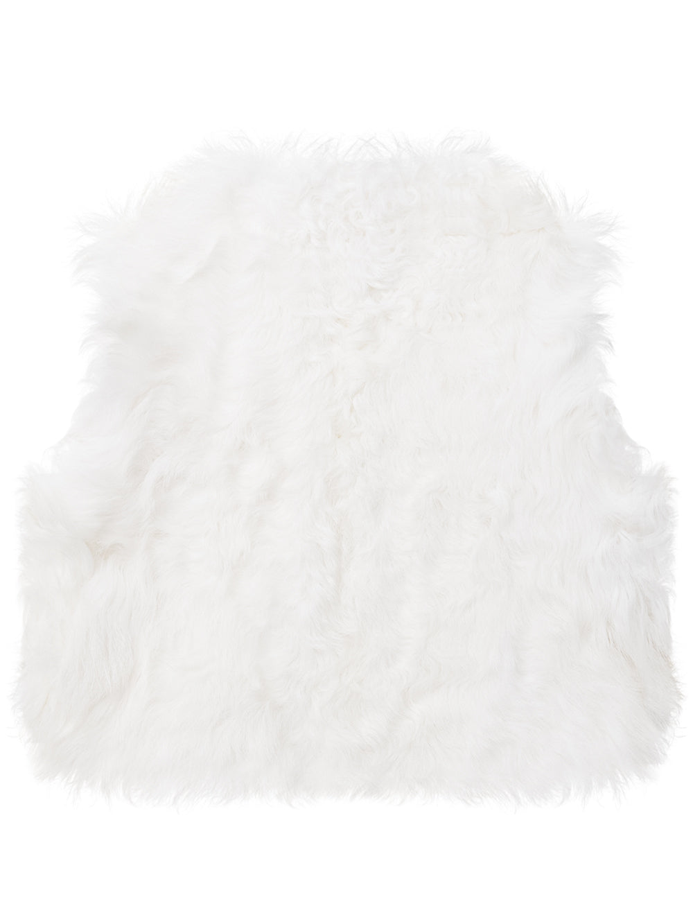 アングル キルト リバーシブル ファー ベスト