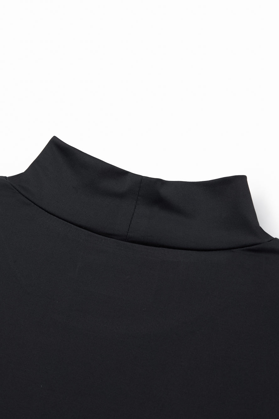 UTAA パンサーアイシータートルネックインナースリーブ ブラック : Women's