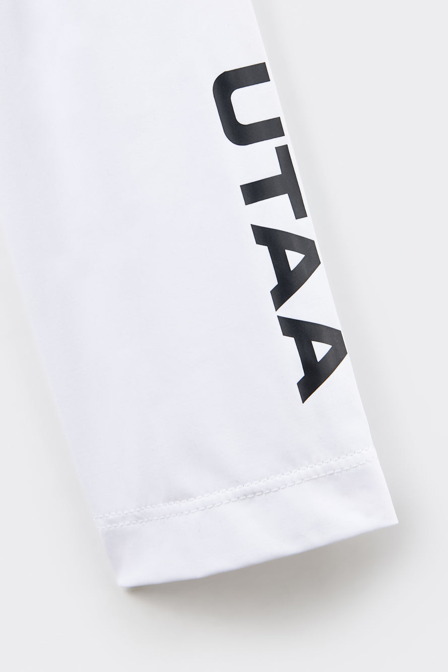 UTAA パンサーアイシータートルネックインナースリーブ ホワイト：メンズ