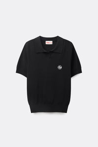 UTAA アズールカラーバックオープンワークPKニット : Women's