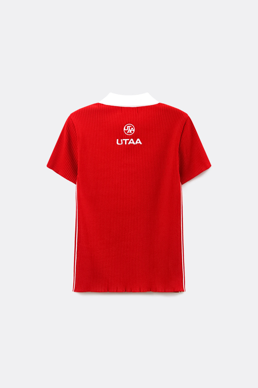 UTAA LaneストライプニットPKシャツ : Women's