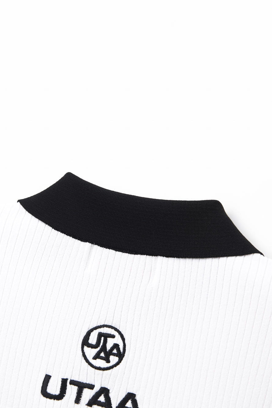 UTAA LaneストライプニットPKシャツ : Women's