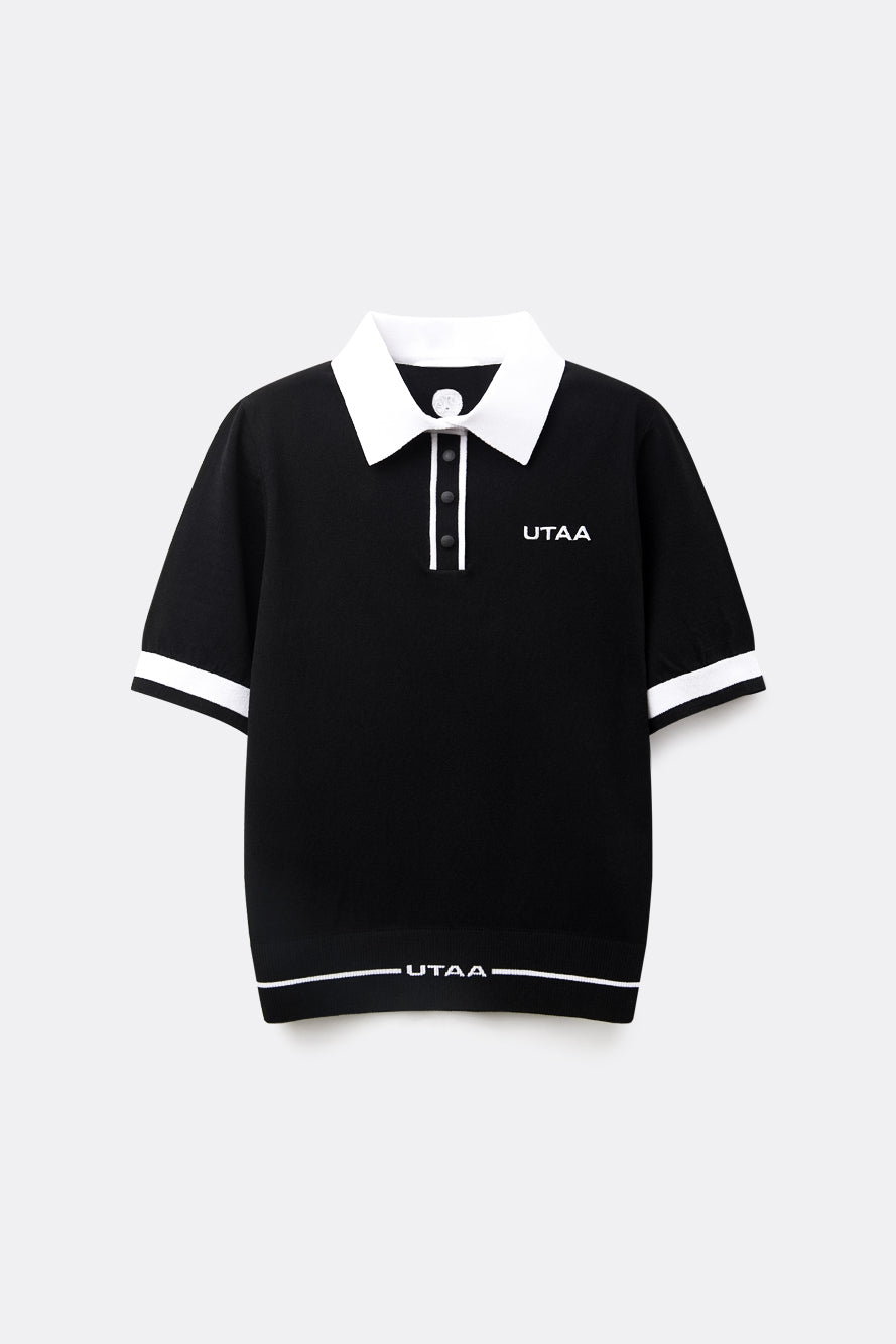 UTAA カラーブロックボタンPKニット : Women's